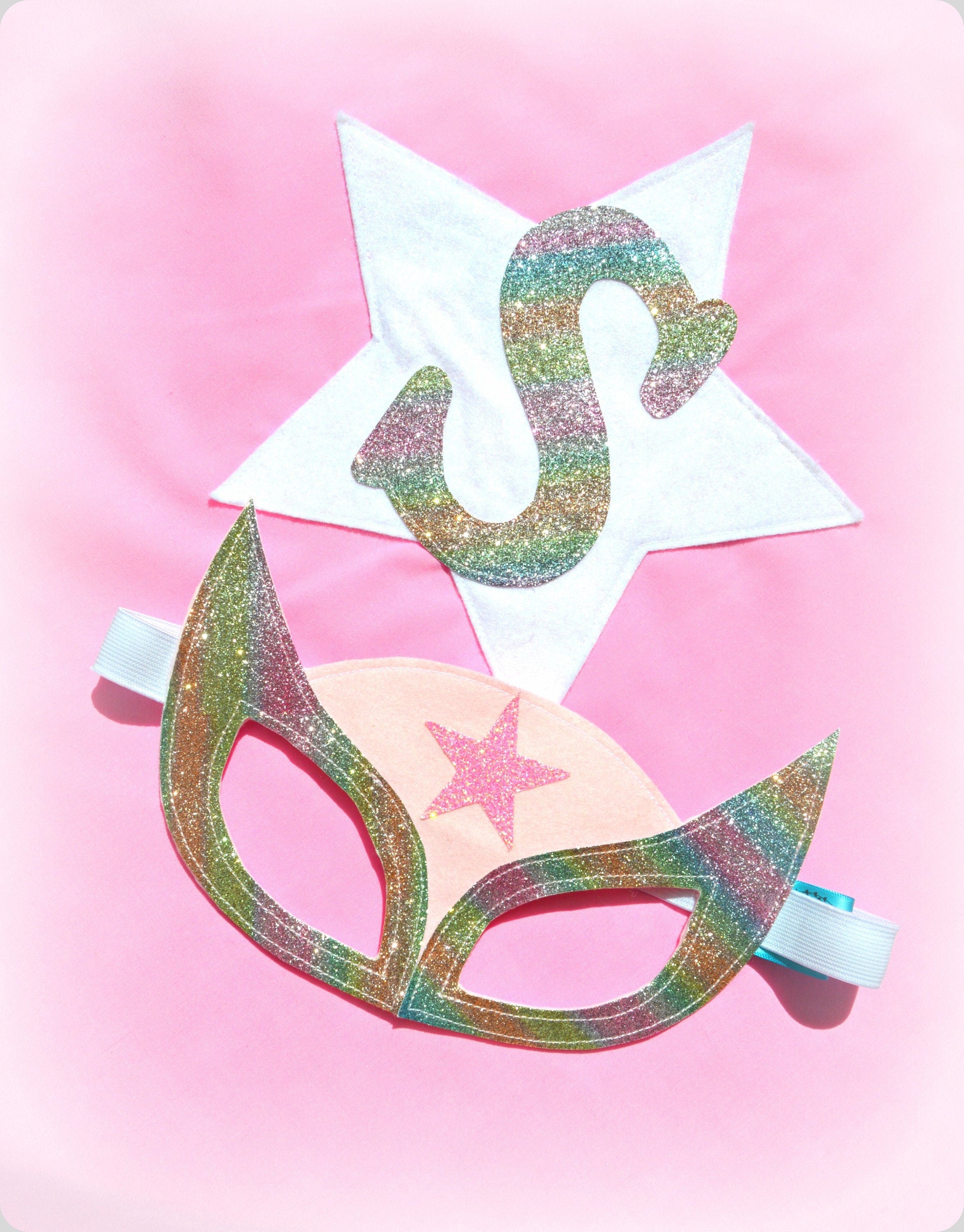 'Candyfloss' Superhero Cape and Mask Set