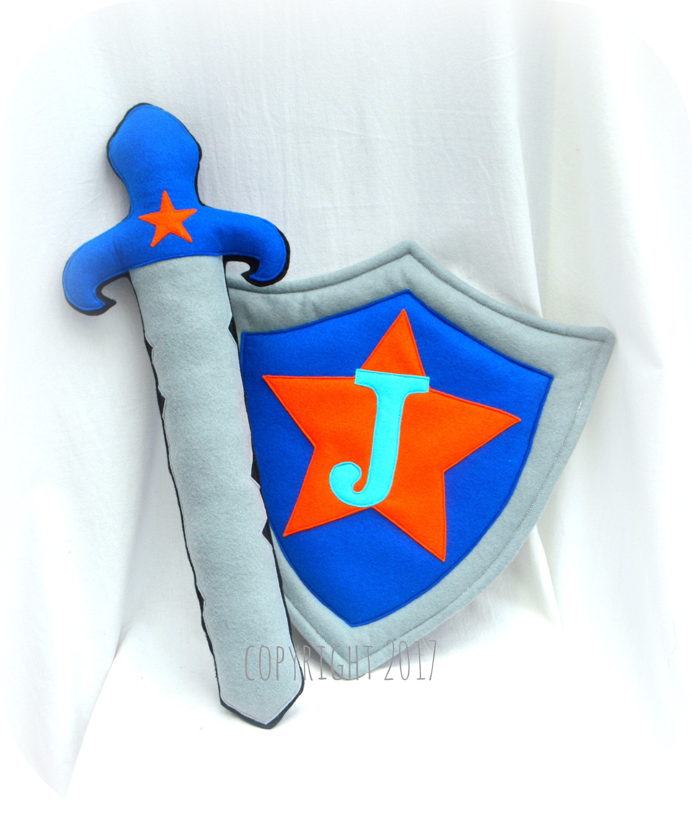Personalised 'Coby Blue' Superhero Set Costume inc, cape, mask, shield and sword