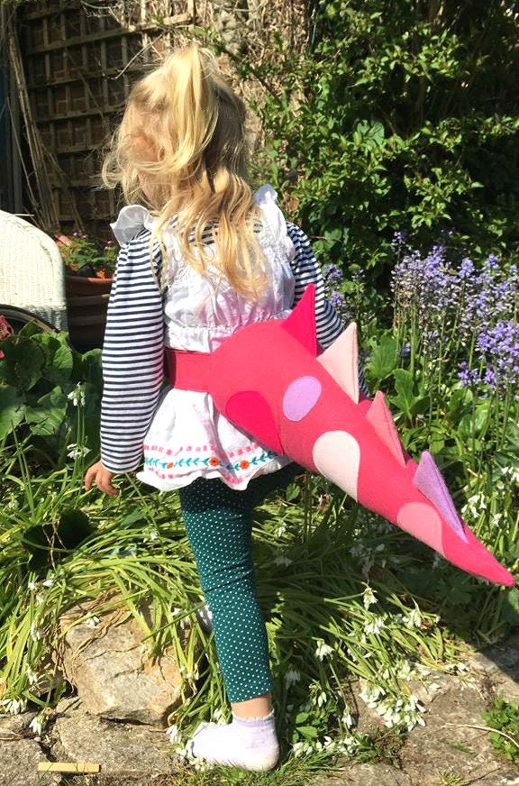 'Squidgaroo' Felt Dinosaur Dragon Tail