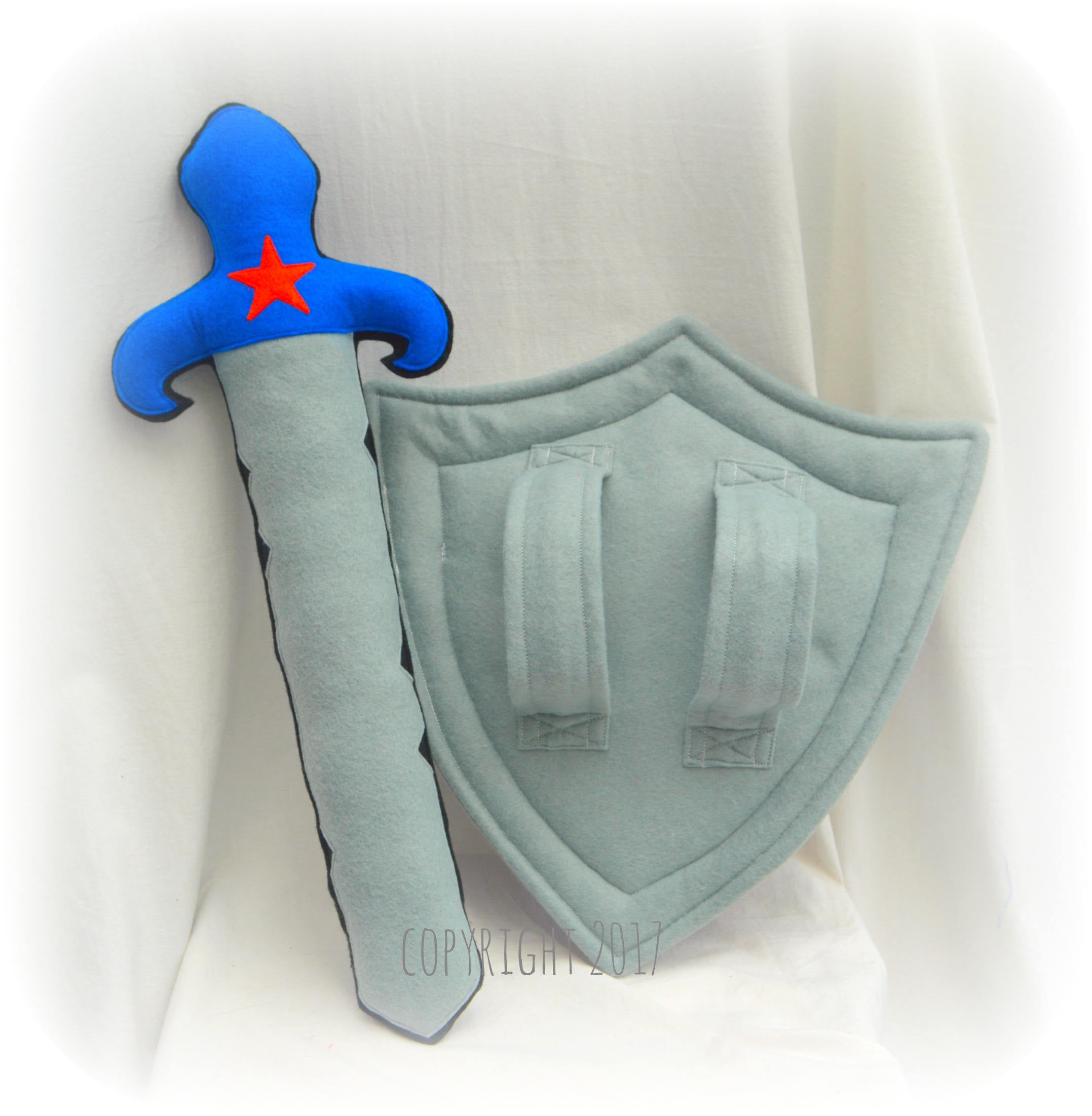 Personalised 'Coby Blue' Superhero Set Costume inc, cape, mask, shield and sword