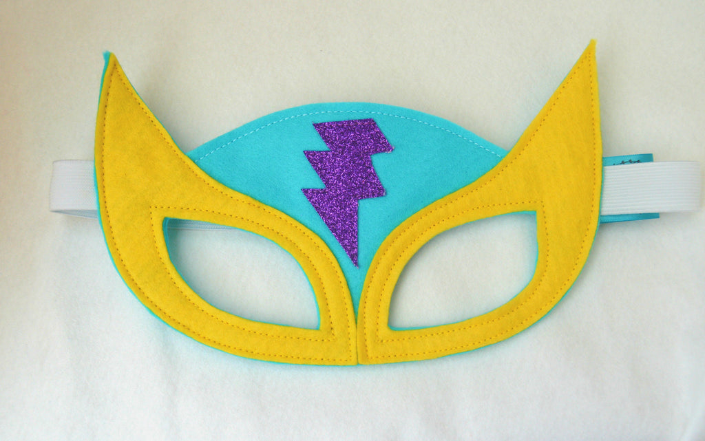Personalised 'Zinger' superhero set cape, mask and cuffs