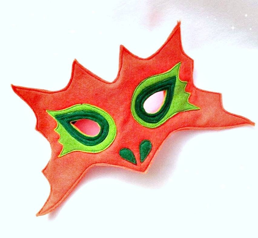 Felt 'Mango' dragon mask