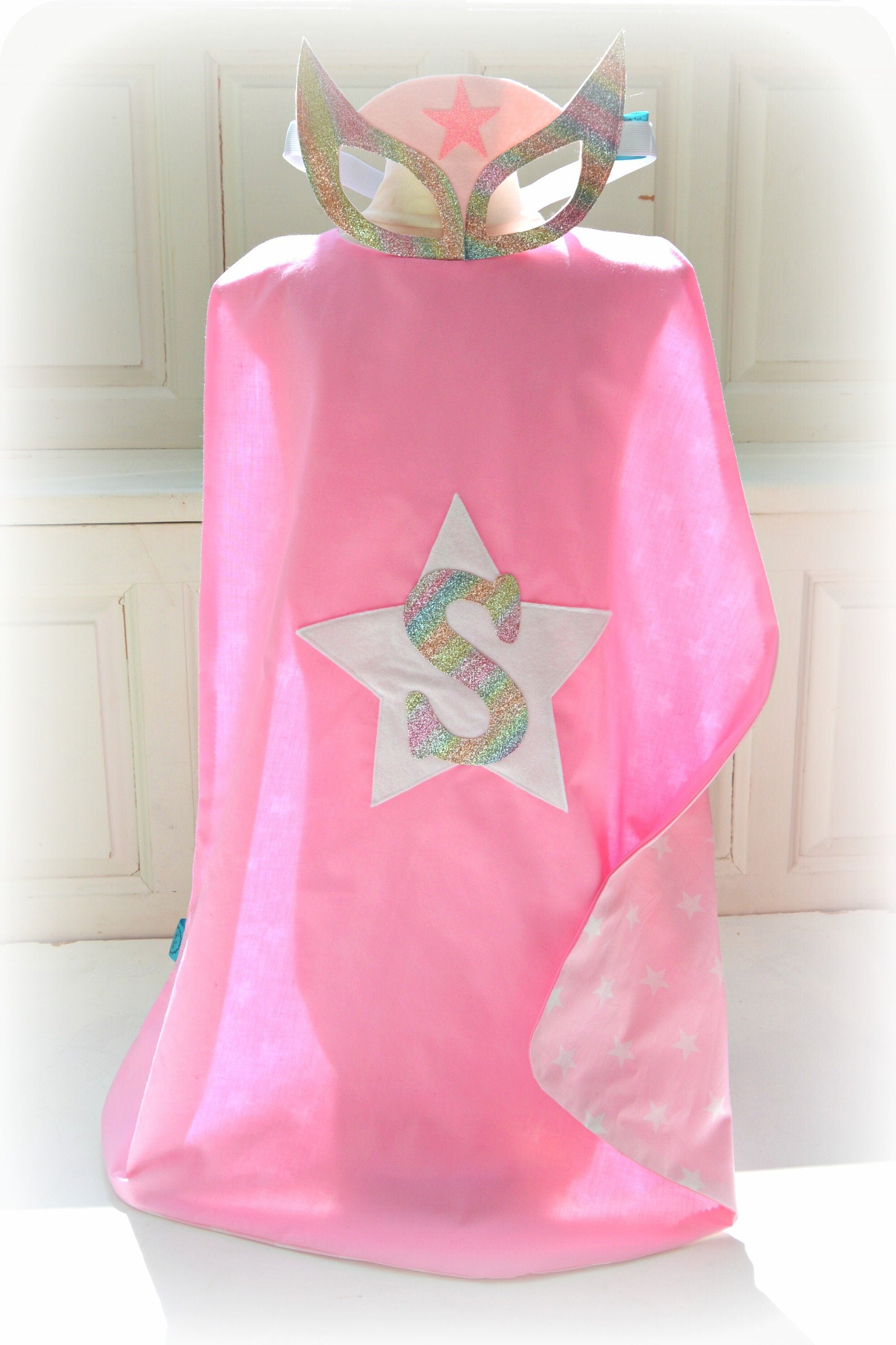 'Candyfloss' Superhero Cape and Mask Set