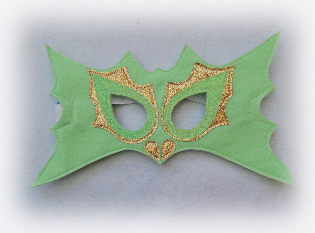 Glitter felt 'Sprig' dragon dress up wings, tail and mask