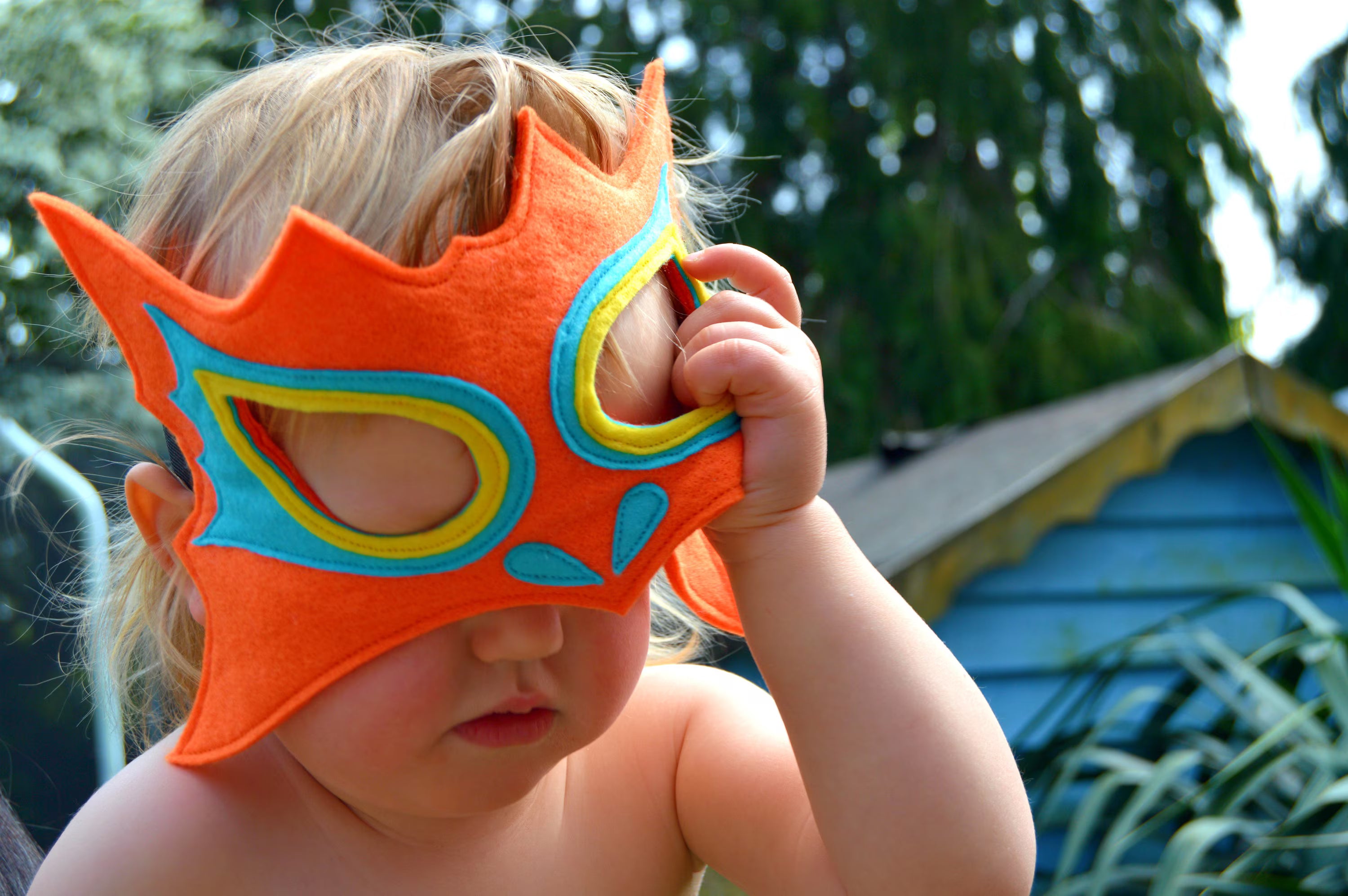 Felt 'Mango' dragon mask