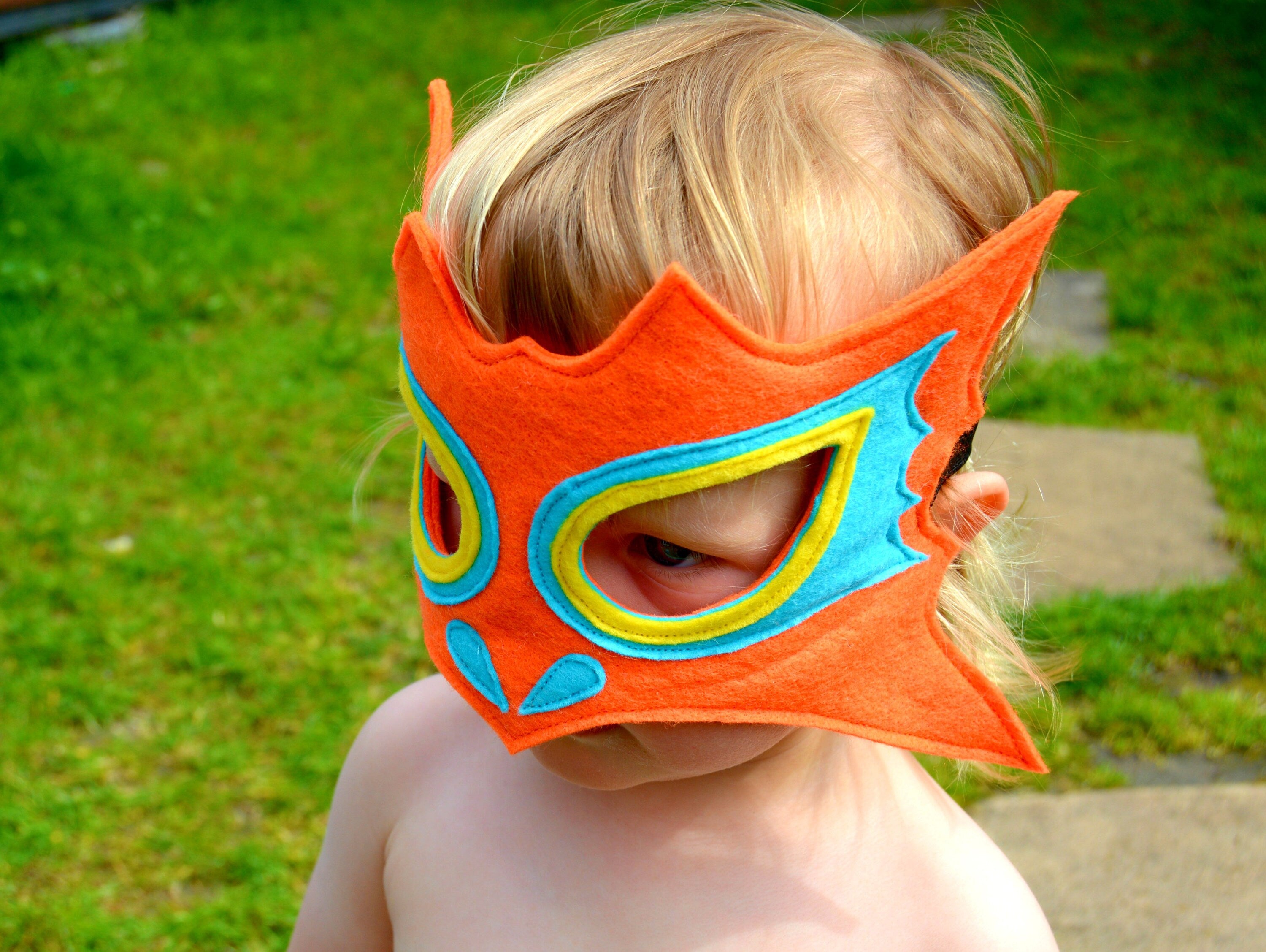 Felt 'Mango' dragon mask